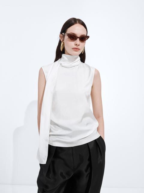 Bottega Veneta Silk Stretch Satin Top