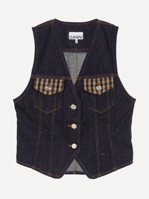 GANNI Neppy Denim Vest