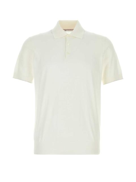 Brunello Cucinelli Brunello Cucinelli Men White Cotton Polo Shirt