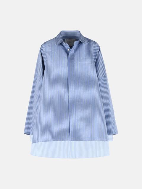 sacai LIGHT BLUE COTTON BLEND SHIRT