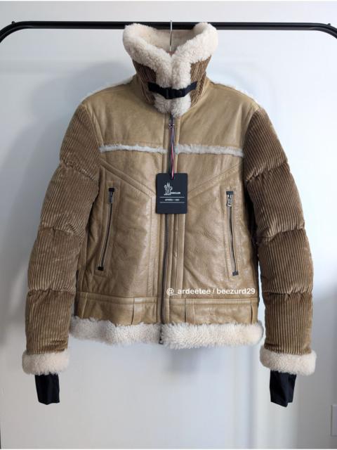 Moncler Grenoble 💥$8K ARGENS LEATHER SHEARLING DOWN JACKET