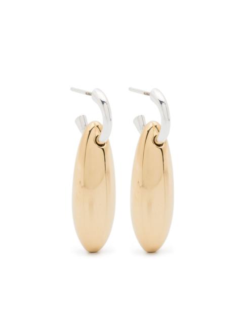 Bottega Veneta Bottega Veneta Women Ellipse Silver Earrings