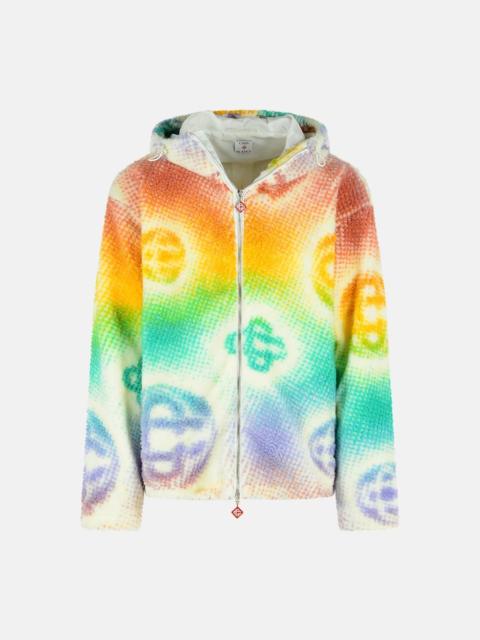 CASABLANCA MULTICOLOR POLYESTER BLEND FLEECE