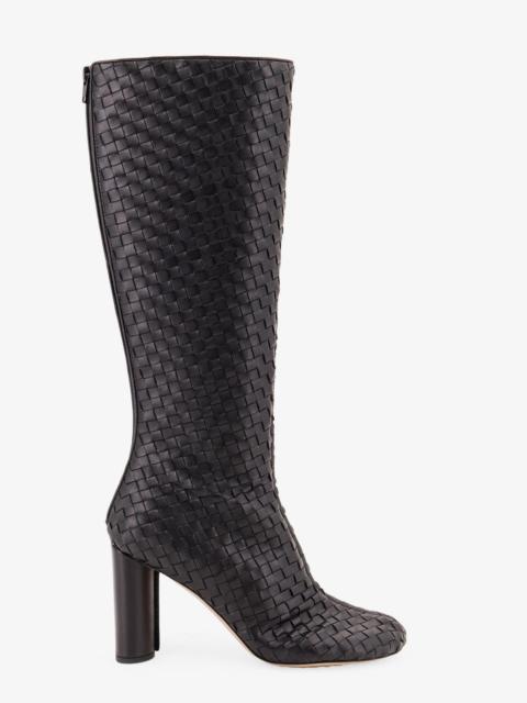 Bottega Veneta Bottega Veneta Cherry Braided Pattern Boots Black