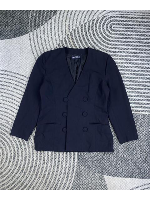 Chloé Vitg Miss Chloe’ Navy Color Double Breasted Jacket