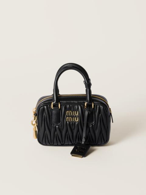 Miu Miu Arcadie Matelassé nappa leather bag
