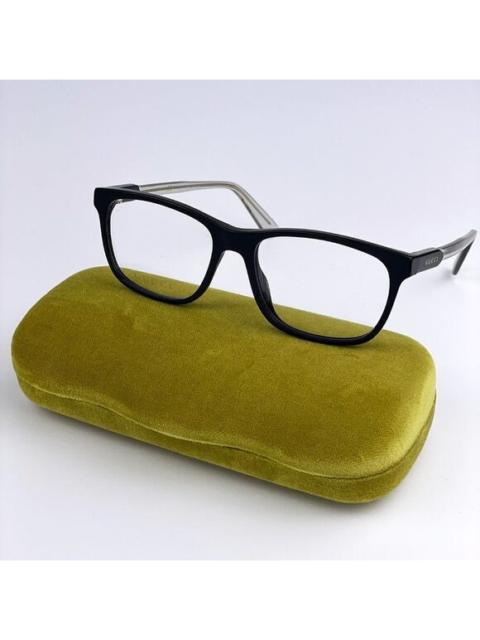 GUCCI NEW GUCCI GG0490O 005 Black Transparent Square Men Eyeglasses