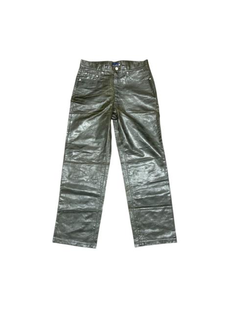 Other Designers Vtg Beams Japan Super High Rise Straight Vinyl Fabric Pants