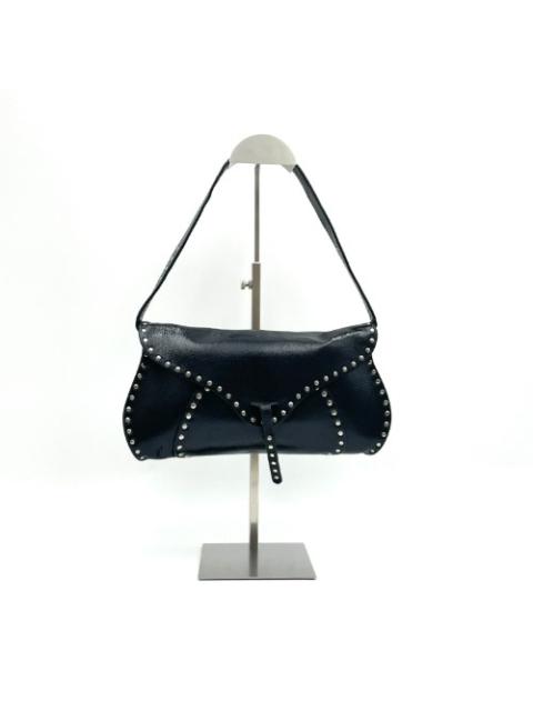 Celine Black Studded Shoulder Bag