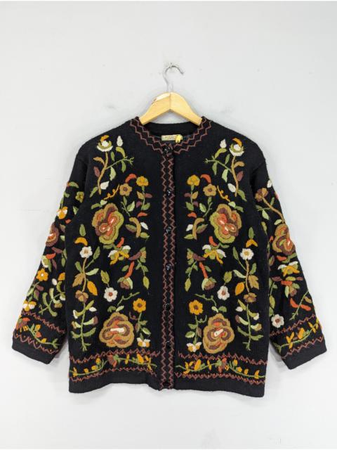 Other Designers Japanese Brand - 💥RARE💥Vintage Royal City Knit Floral Embroidery Button Ups