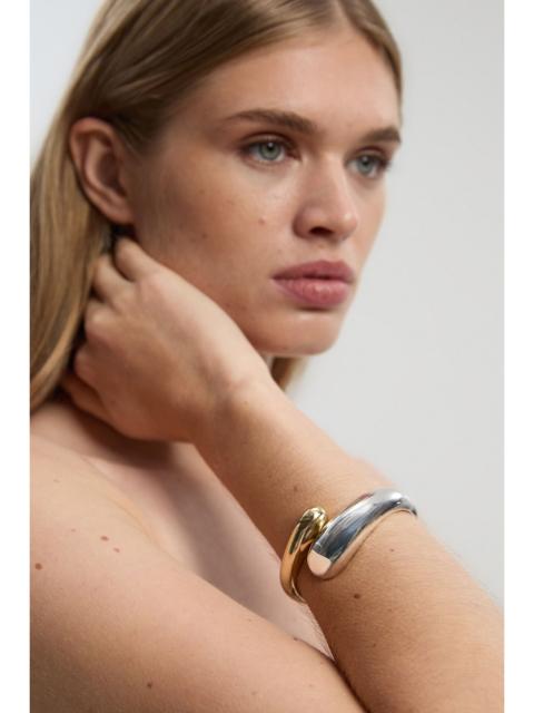 KAREN MILLEN Two Tone Metal Curved Bangle