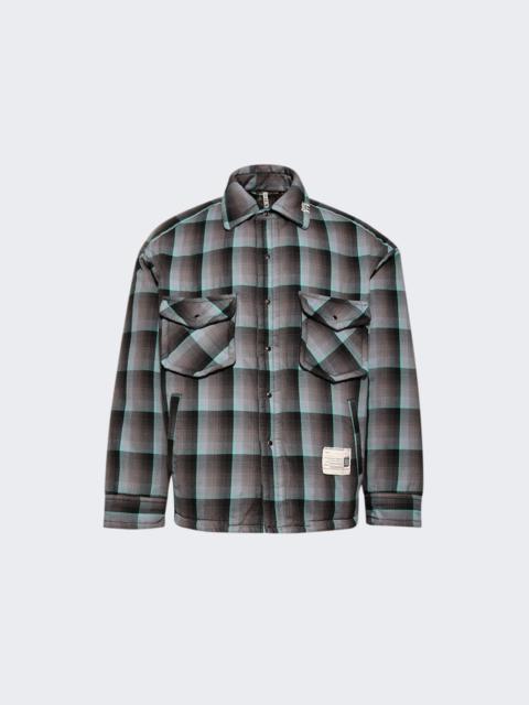 Maison MIHARAYASUHIRO Check Puffer Shirts Blue