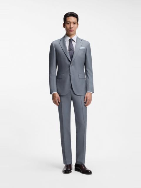 BOSS TWO-PIECE SLIM-FIT SUIT IN VIRGIN WOOL AND SILK