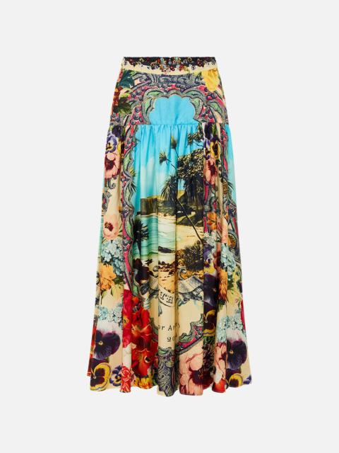 CAMILLA FITTED WAIST GATHERED SKIRT