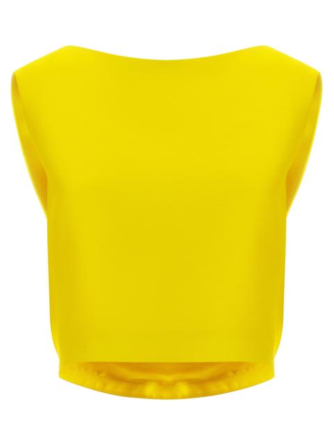 BALENCIAGA Balenciaga Women Draped Crop Top