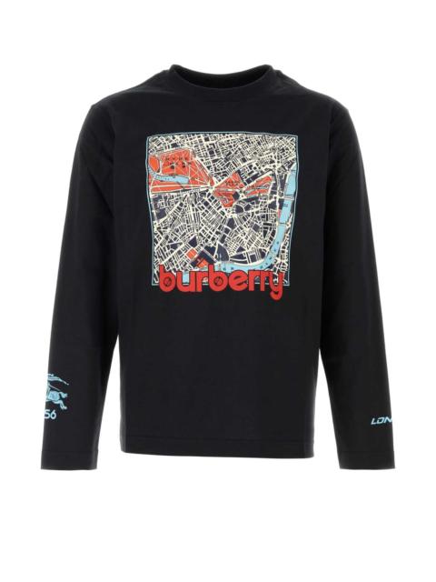 Burberry Burberry Men Black Cotton T-Shirt