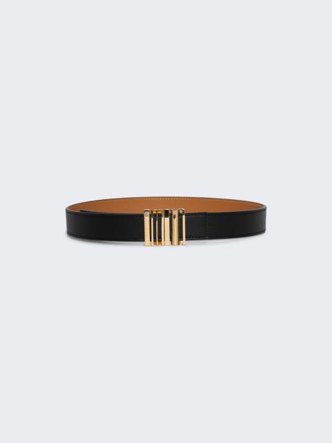 Loewe Loewe Graphic Belt Black And Gold