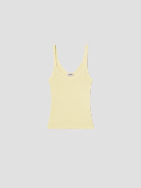 AGOLDE JORDAN TANK IN LEMON DROP