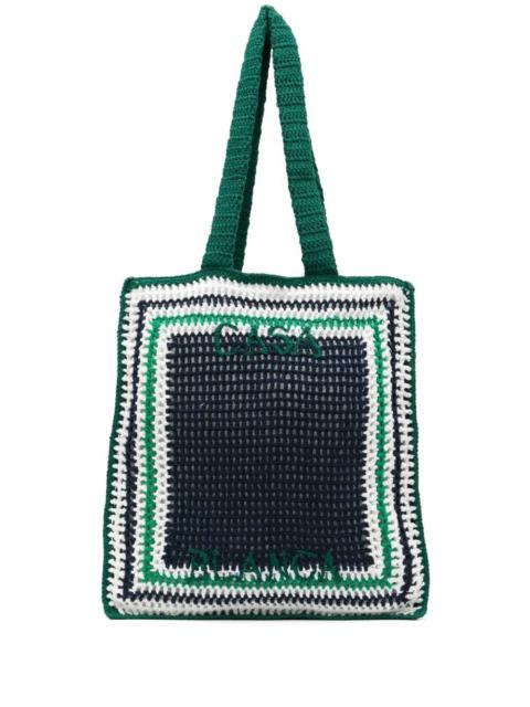 CASABLANCA Crochet Shopping Bag