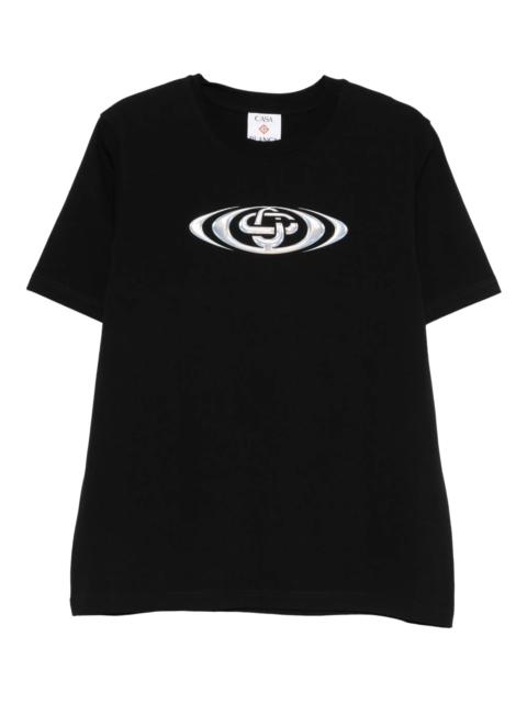 CASABLANCA Casablanca Warped Logo Classic T-Shirt
