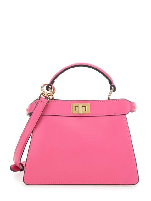 FENDI Fendi Women 'Peekaboo Iseeu' Pink Handbag With Twist Lock Closure In Full-Grain Leather Woman
