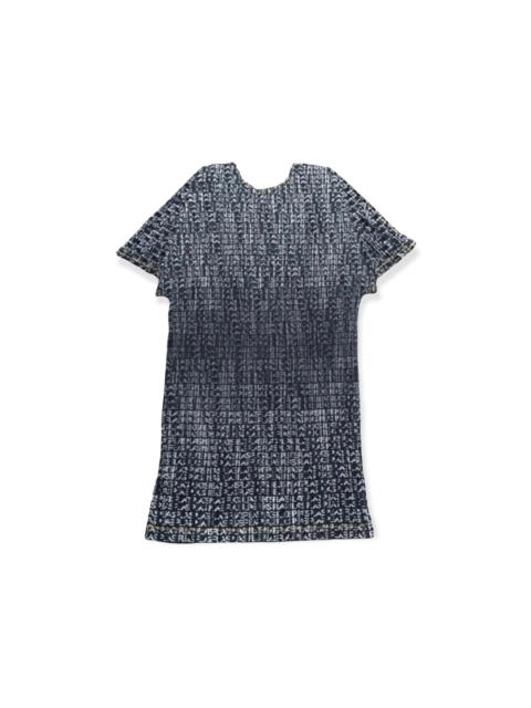 Pleats Please Issey Miyake 90s Issey Miyake Pleats Please Monogram Logo Print Top Sz 3