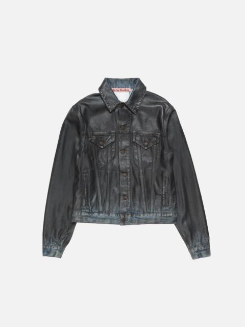 Acne Studios Coated denim jacket - Black