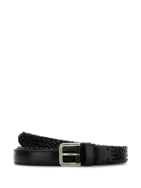 Dolce & Gabbana Dolce & Gabbana Men Black Leather Belt