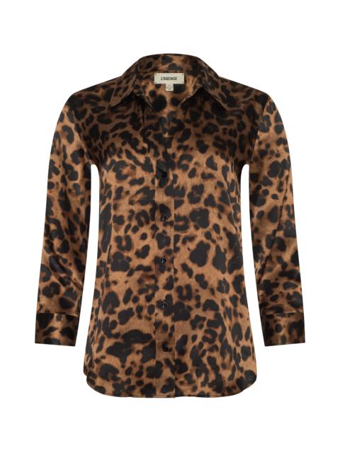L'AGENCE Dani Silk Blouse