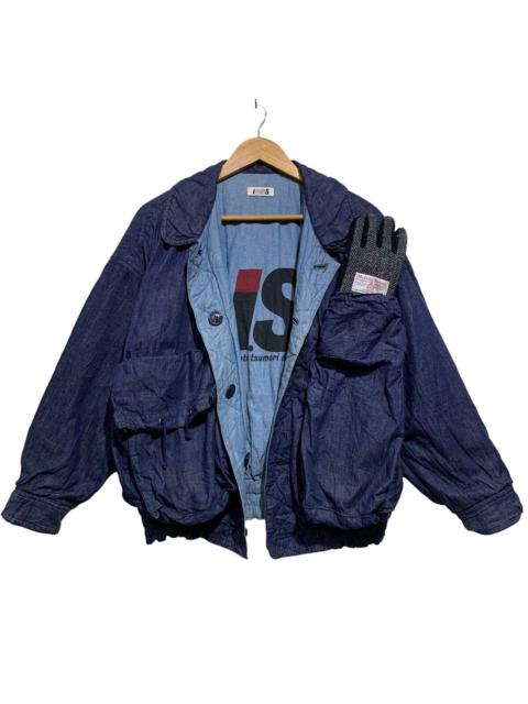 🔥ARCHIVES VTG 80S I.S ISSEY MIYAKE BOMBER JACKET REVERSIBLE