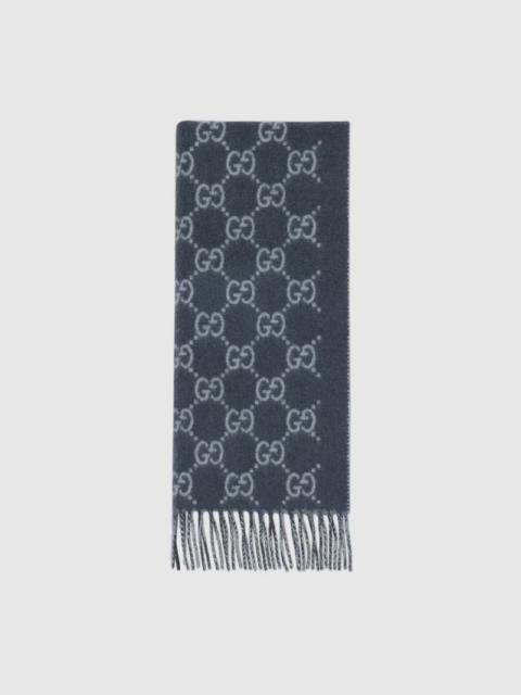 GUCCI Gucci Cashmere Scarf Gg