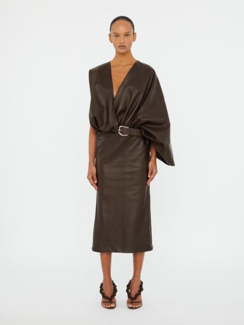 CHRISTOPHER ESBER Swaddled Belted Leather Dress
