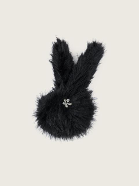 Simone Rocha Faux Fur Hare Coin Purse Bag Charm