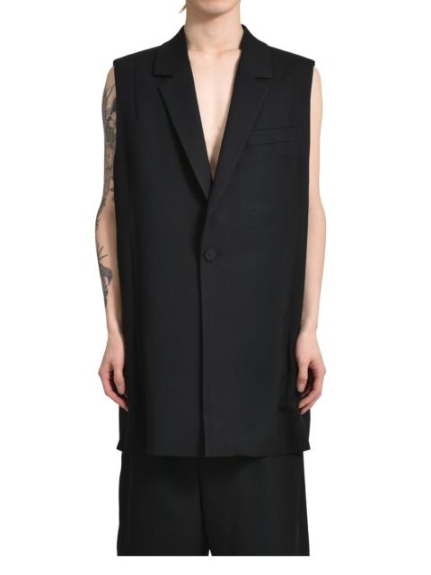 entire studios PLATEAU VEST BLACK WOOL / BLK WOOL