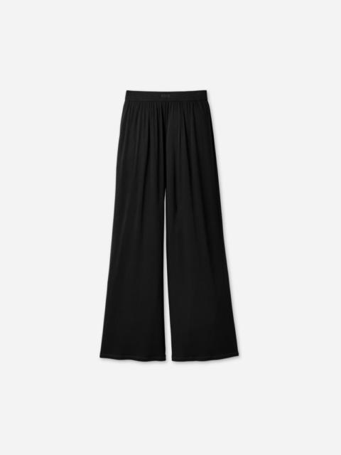 UGG ® Women's Imogen Wide Leg Pant Rib LENZINGu2122 ECOVEROu2122 Viscose Blend Bottoms in Black
