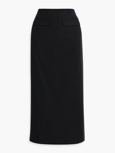 FARM RIO Cotton and Lyocell-blend canvas midi skirt
