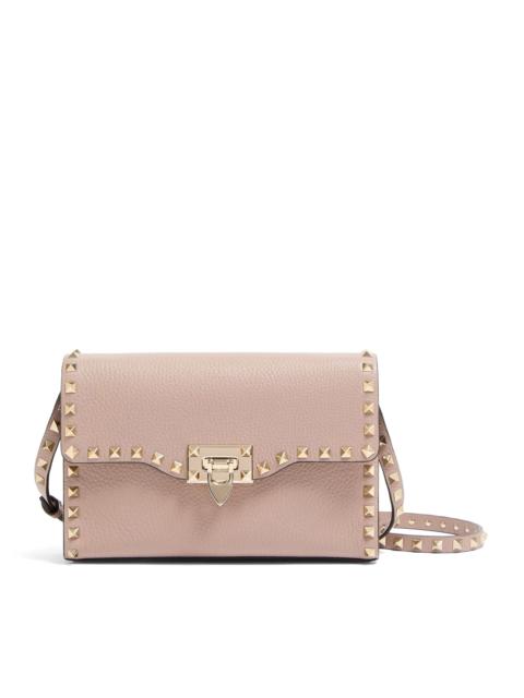 Valentino ROCKSTUD SMALL GARNET CALFSKIN CROSSBODY BAG