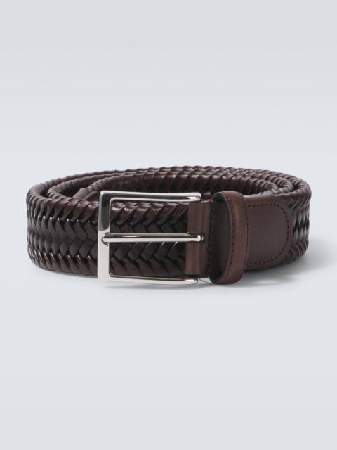 RUBINACCI Woven leather belt
