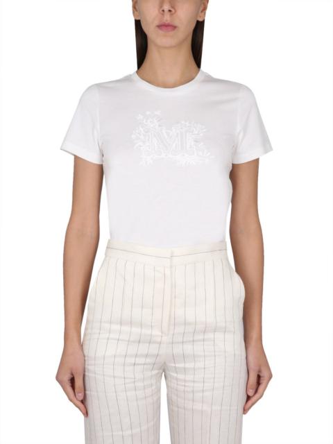 Max Mara Max Mara Women T-Shirt With Logo Embroidery