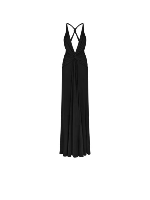 TOM FORD V-NECK CRISS-CROSS EVENING DRESS