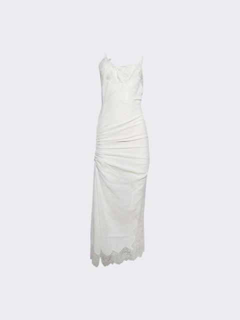CHRISTOPHER ESBER Crimped Lace Cami Dress White