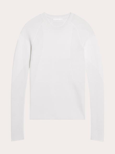 Helmut Lang Mesh-Panel Long-Sleeve Sport Top