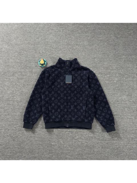 Louis Vuitton  Louis Vuitton LV dark blue teddy fleece jacket