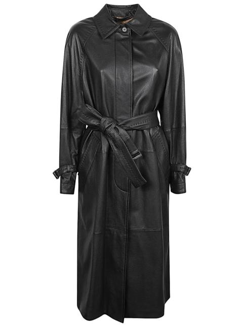 Max Mara Max Mara Women Leather Trench Coat