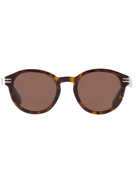 BVLGARI Bvlgari Brown Round Men's Sunglasses BV40028 52H 50