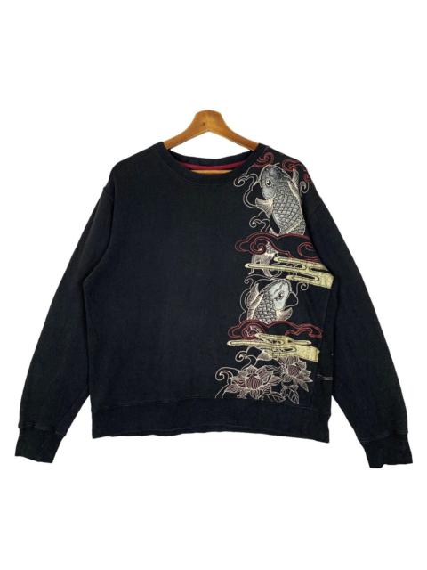 Other Designers Vintage Sorridere Sukajan Koi Fish Sweatshirt Size M