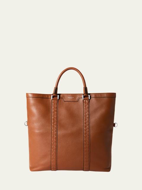 Serapian Men's Cachemire Mosaico Foldable Tote Bag