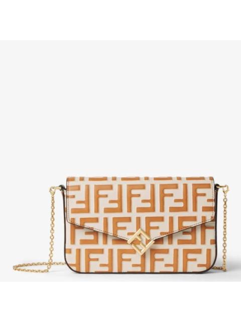 FENDI Fendi FF Diamonds Leather Wallet On Chain