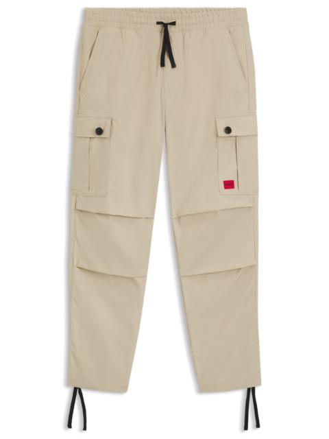 HUGO REGULAR-FIT CARGO TROUSERS IN RIPSTOP COTTON