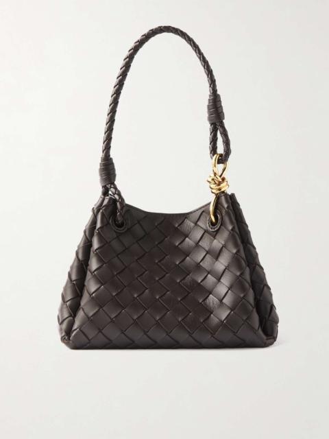 Bottega Veneta Andiamo Parachute small intrecciato leather shoulder bag